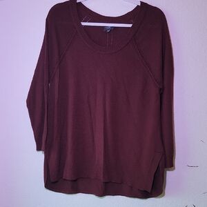 Market & Spruce Maroon Sweatshirt
